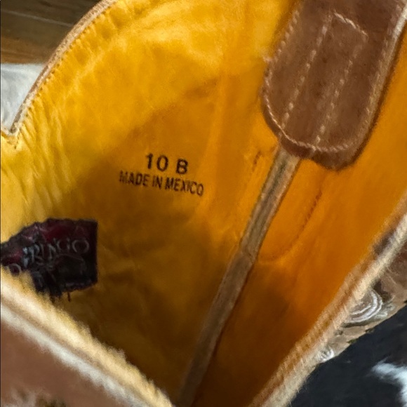 Old Gringo Tan Embroidered Heeled Boots - Picture 5 of 7